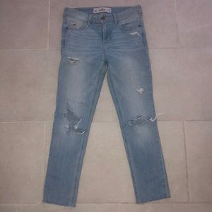 Hollister ripped jeans!